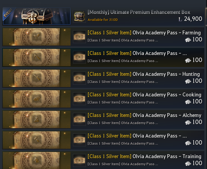 Olvia Academy - Fishing | Guide | Garmoth.com - BDO Companion